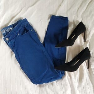 Express Low Rise Royal Blue Jean
