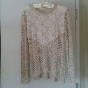 Beautiful Knit & Lace Sweater Beautiful Knit & Lace Sweater
