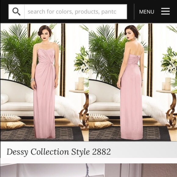 Rose chiffon dress
