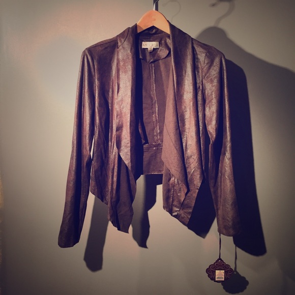 🔒Not for sale🔒 NWT KnoxRose vegan leather jacket