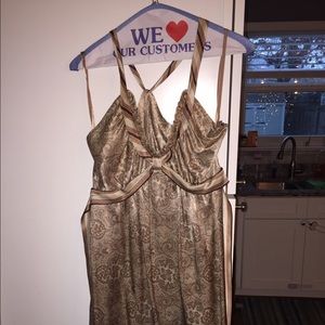 Brown shimmery BCBG dress
