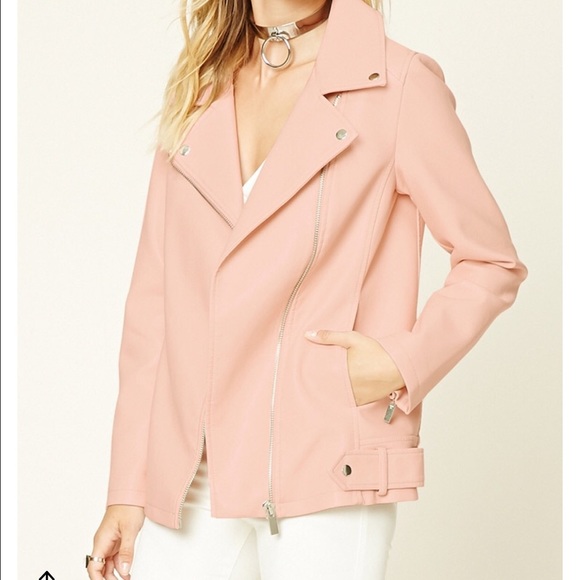 Faux Leather Motorcycle Jacket - Picture 3 of 3