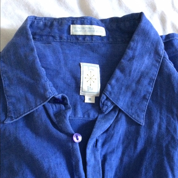 Burma Bibas Other - ⭐️Blue Linen Button Down Shirt
