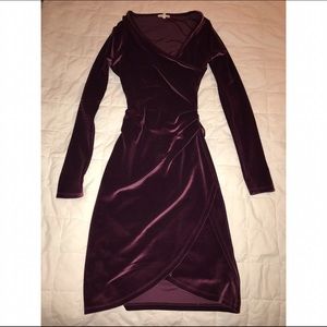 Dark Mauve Velvet Dress