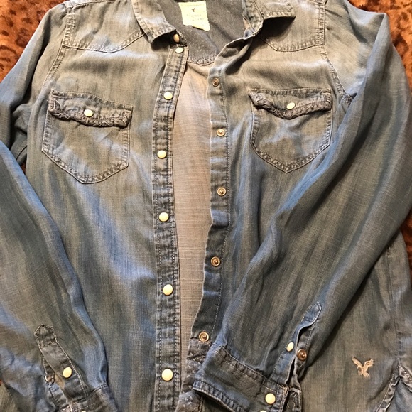 American eagle denim shirt