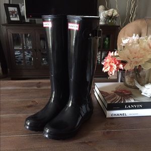 Like New Hunter Original High Gloss Rain Boot