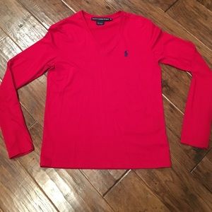 Ralph Lauren Sport Long Sleeve V-Neck Tee