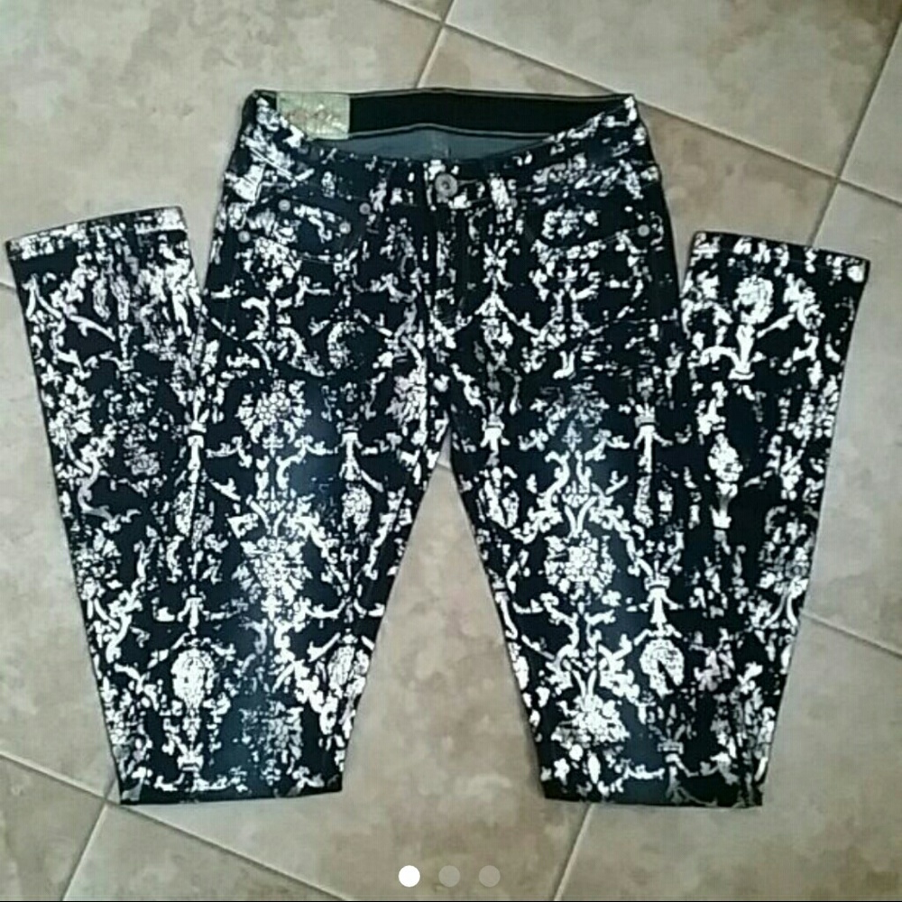Silver Metallic Pants