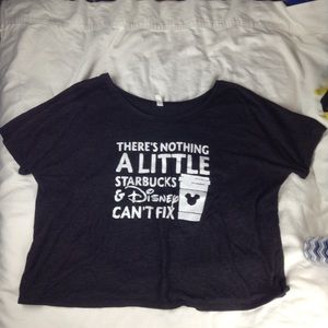 Disney & Starbucks Plus Size Graphic T-Shirt