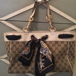 Gucci Signature "GG" Canvas Positano Tote