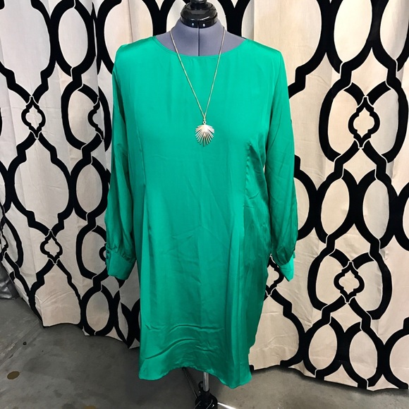 ASOS Curve Silky Emerald Dress