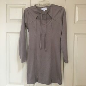 Kendall & Kylie Suede Tie Dress