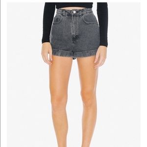 Black American apparel high waisted shorts-size 28
