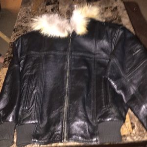 Nice leather pelle pelle jacket for kids