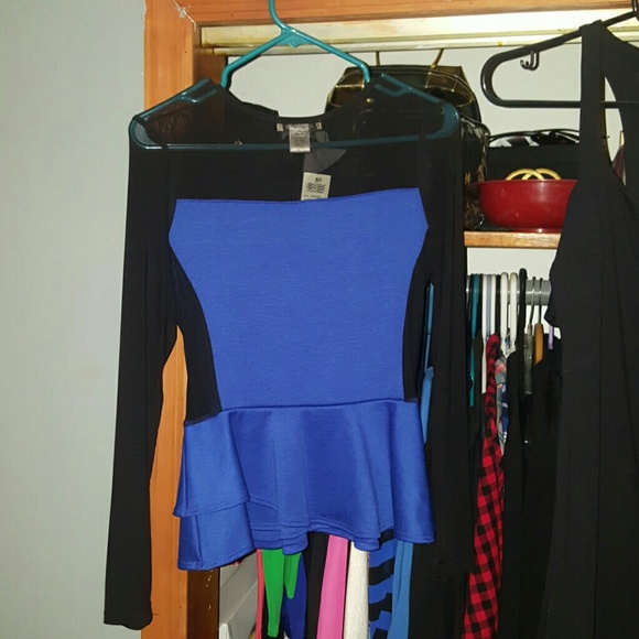 Arden B mesh blouse