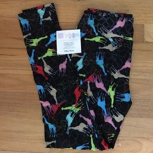 NWT Lularoe OS Giraffe Leggings