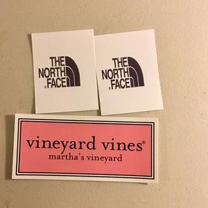 The North Face and Vineyard Vines Stickers!