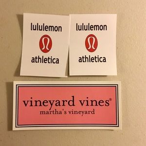 Lululemon athletica and Vineyard Vines Stickers!