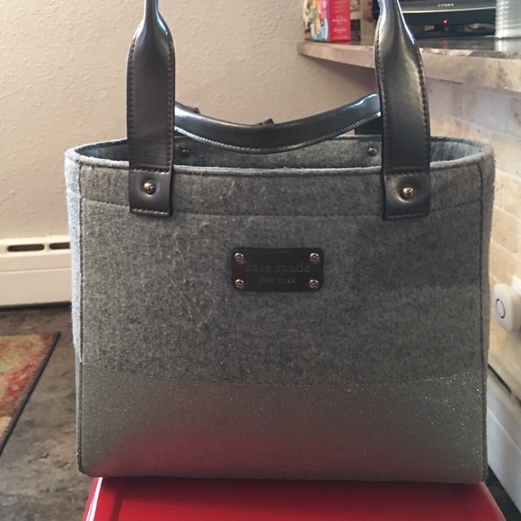 Kate Spade felt purse