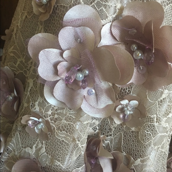 Gorgeous hand beaded one of a kind mermaid gown - Picture 4 of 4