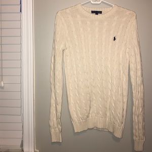 Cable-Knit Crewneck Sweater