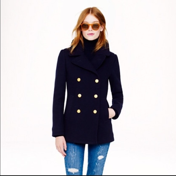 Jcrew Stadium Peacoat