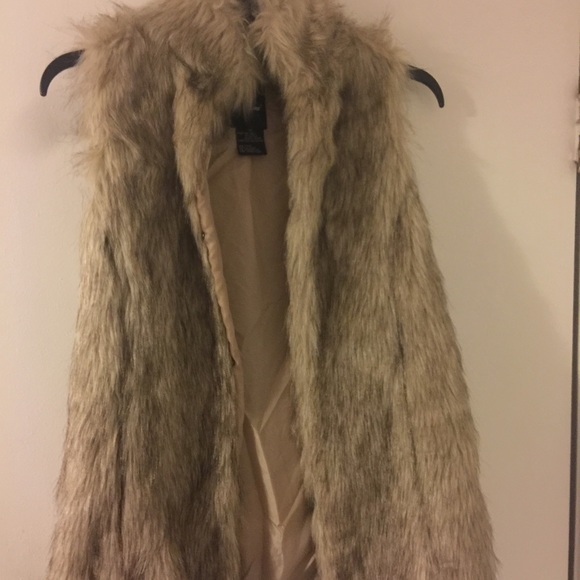 Faux fur vest