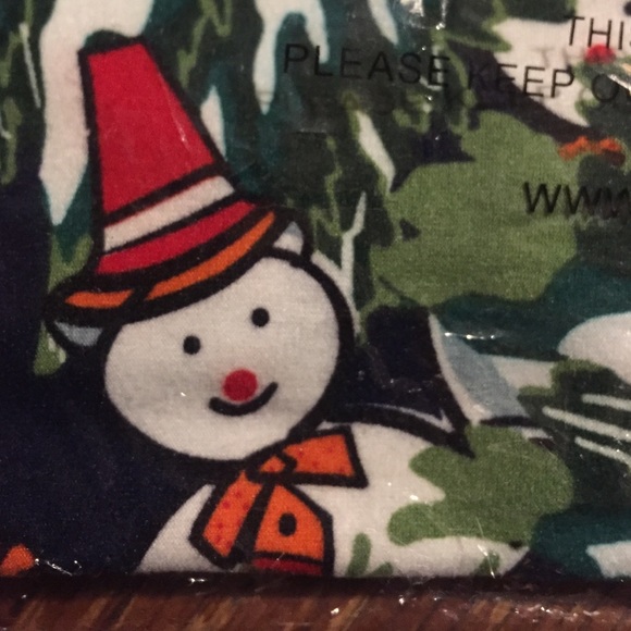 Nwt size os lularoe snowman holiday