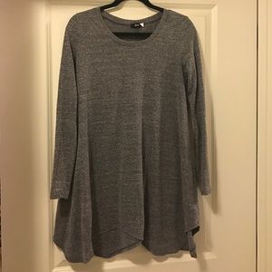 Grey long sleeve tunic top