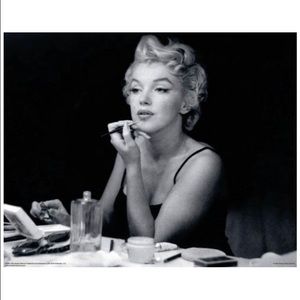 Marilyn Monroe Mirror Lipstick Makeup Poster New