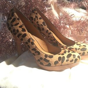 Leopard print heels
