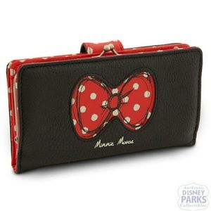 DISNEY PARKS AUTHENTIC Minnie Mouse Bow Wallet