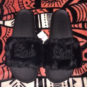 VS PINK FUR SLIDES (make offers)