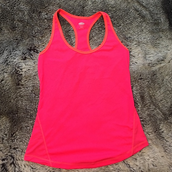 hot pink and orange tank