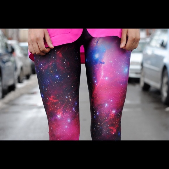BlackMilk Cosmic Leggings Starry Galaxy Pattern