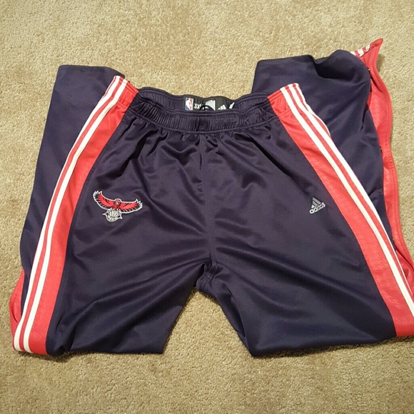 adidas | Pants | Adidas Atlanta Hawks Tear Away Pants 3xlt | Poshmark