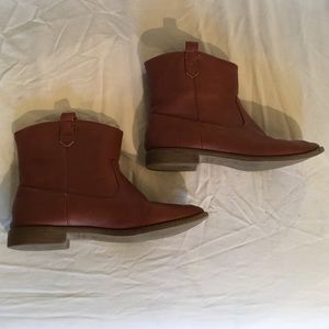 brown ankle booties