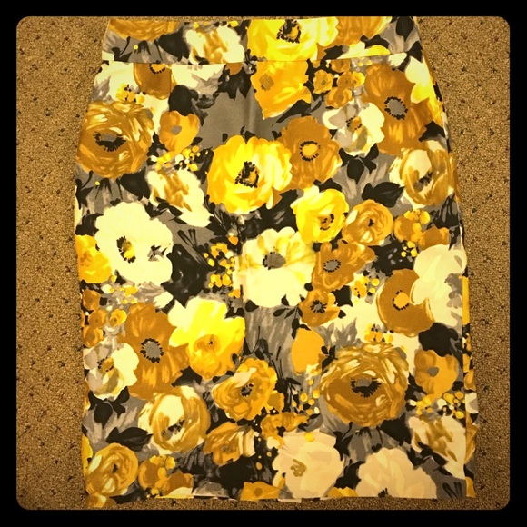 Floral JCrew Pencil skirt