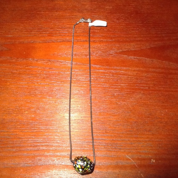 Rat Tail Necklace With Murano Glass Bead