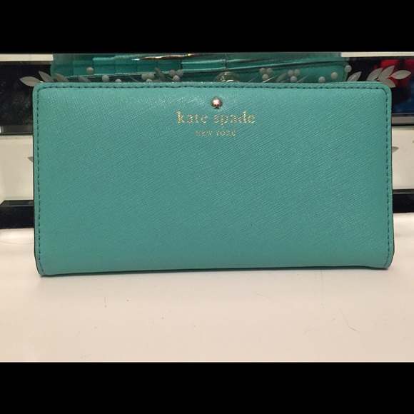 *Just Lowered* Teal Kate Spade wallet