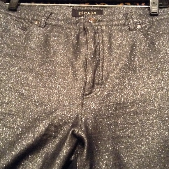 Escada Vintage Silver Stretch Jeans