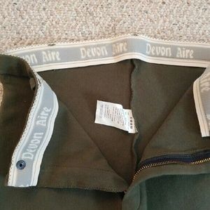Devon Aire Olive Green Equestrian Britches 32R