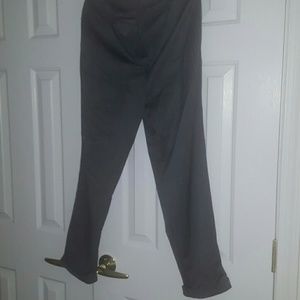 Gray pinstripe slacks