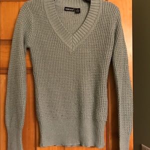 Wet Seal silver sparkle v-neck sweater