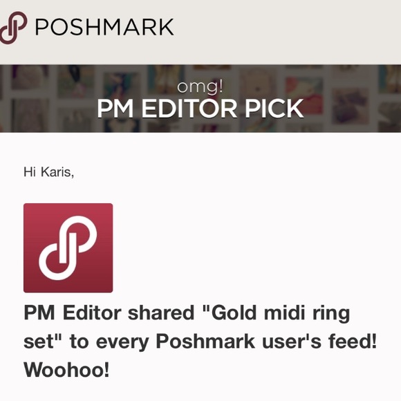 Jewelry | Gold midi ring set - Picture 4 of 4