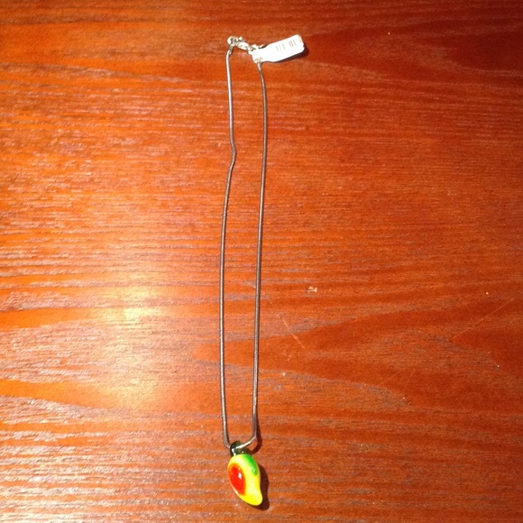 Rat Tail Necklace With Murano Pepper Charm