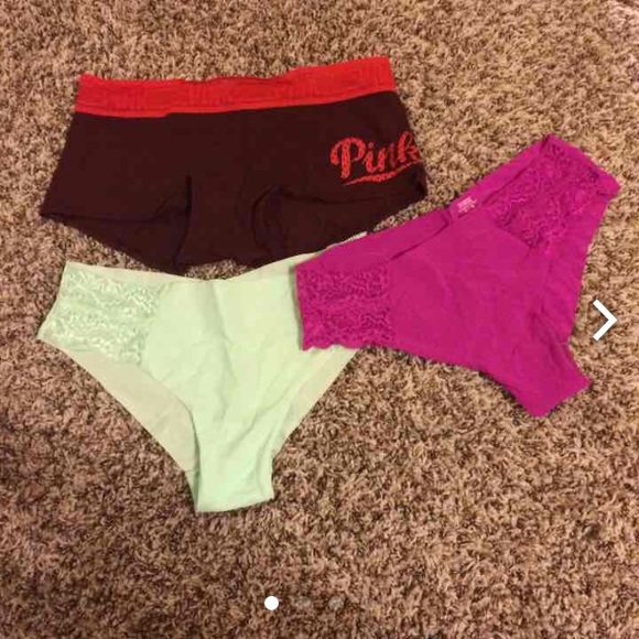 Three Victoria Secrets (PINK) panties