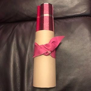 Burberry metallic accent red classic scarf