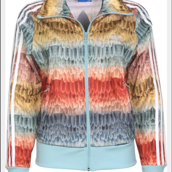 ONE HOUR SALE. RARE ADIDAS OMBRÉ FIREBIRD JACKET.