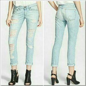 Rag & Bone "The Dre" Skinny boyfriend jeans